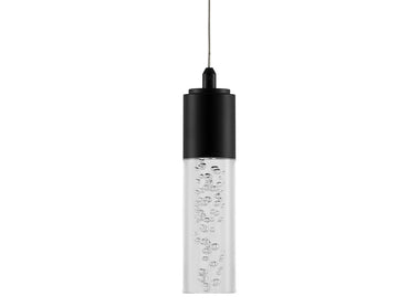 Bolha 4.75" Bubble Acrylic/Iron Modern Minimalist Integrated LED Pendant - JONATHAN Y